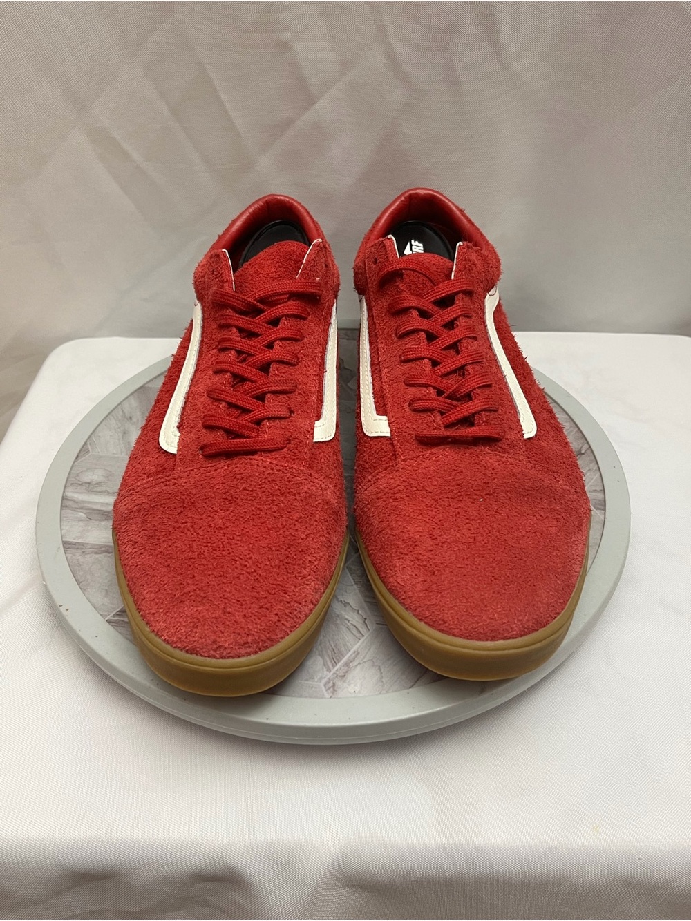 Vans Old Skool Red Suede Gum Sole Sneakers Men’s Size 13
